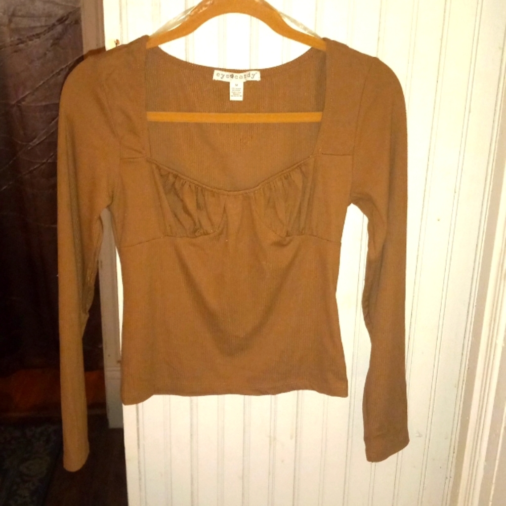 Brown long sleeve shirt